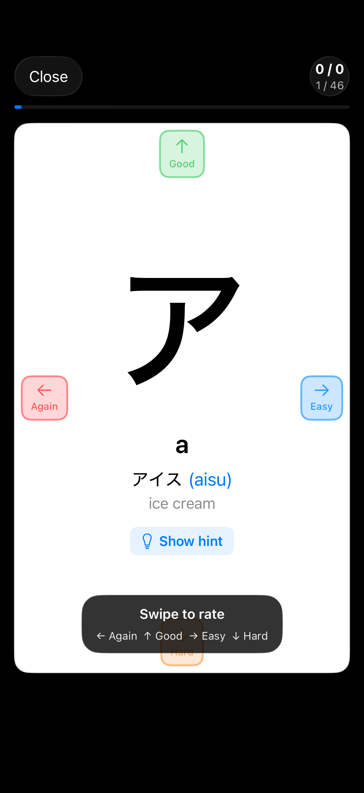 Recall the character before revealing the answer